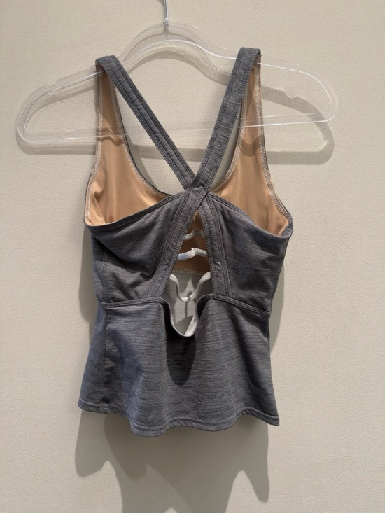 Fp Free People Movement Grey Athletic Tank Top Cross-Back Straps Size XS Women’s - Picture 2 of 5